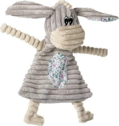 Hunter Huggly Blanket Donkey, Hundespielzeug, Plüsch, Kuscheldecke, Esel, grau