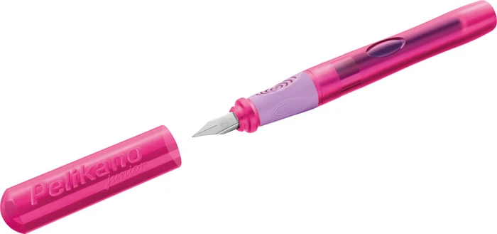 Pelikan Pelikano Junior pink, rechte Hand, Anfänger, Faltschachtel