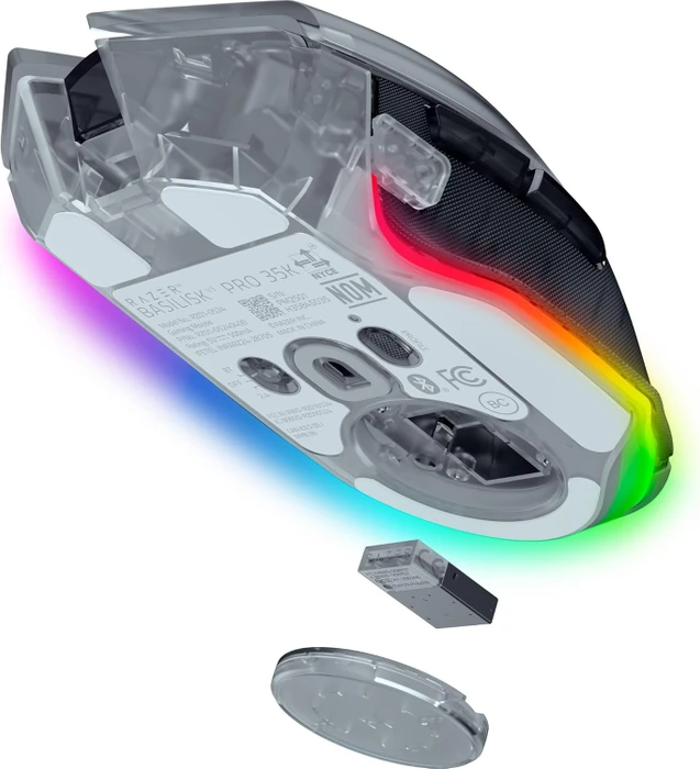 Razer Basilisk V3 Pro 35K Phantom White Edition, USB/Bluetooth