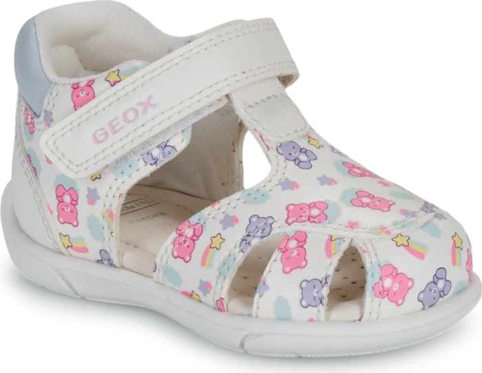 Geox Zapito Baby Girl white/light blue (Junior)