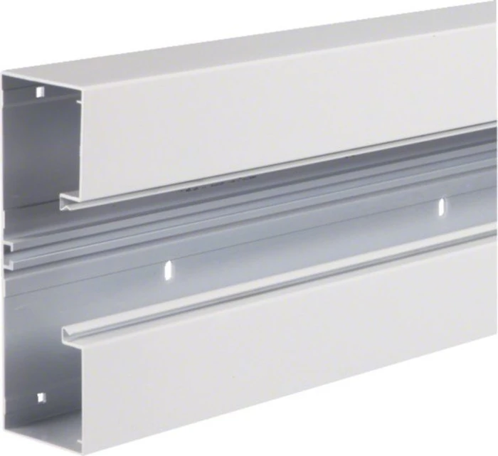 Hager Brüstungskanal-Unterteil frontrast BRA 68x210mm OT 80mm aus Alu verkehrsweiß