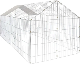 Wiltec Freilaufgehege Kaninchen, silber