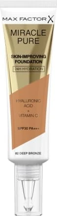 Max Factor Miracle Pure Skin-Improving Hydrating Foundation 82 deep bronze LSF30, 30ml