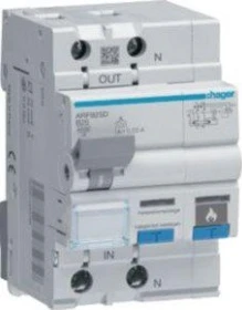Hager Fehlerlichtbogen-Schutzeinrichtung AFDD mit FI-LS 1P+N 6kA B-25A 30mA Typ A 3M