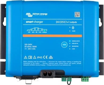 Victron Energy Phoenix Smart IP43 Charger 24/25 (1+1) 120/240V