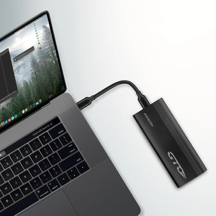 Axagon M.2 Festplattengehäuse, M.2 PCIe, USB-C 3.1