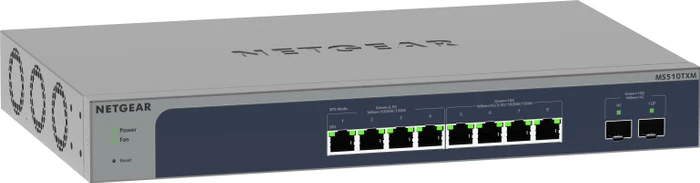 Netgear MS510 Desktop 10G Smart Switch, 8x RJ-45, 2x SFP+, 295W PoE++