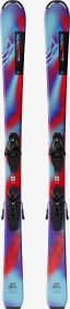 Salomon QST M + L6 pastel neon blue 3/poppy red (inkl. Bindung) (Junior) (Modell 2025/2026)