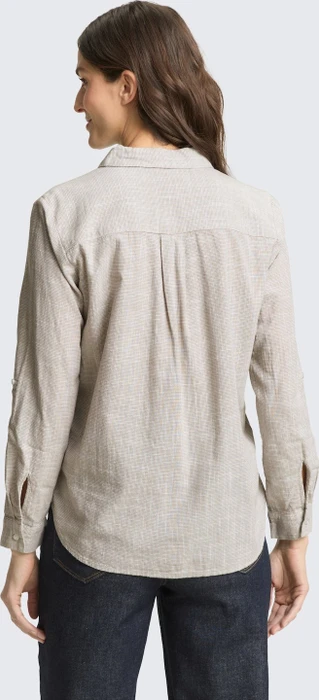 Tom Tailor Brusttaschen Hemd langarm soft taupe grey (Damen)