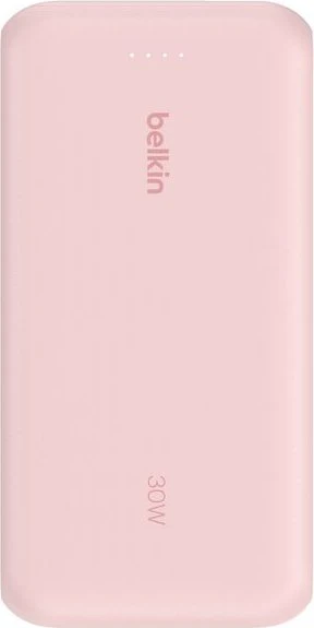 Belkin BoostCharge 20K 30W mit integriertem Kabel pink