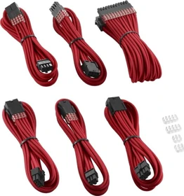 CableMod PRO ModMesh Cable Extension Kit, rot (CM-PCAB-BKIT-NKR-3PK-R)