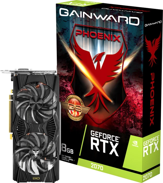 Gainward GeForce RTX 2070 Phoenix GS V1, 8GB GDDR6, DVI, HDMI, USB-C, 2x DP