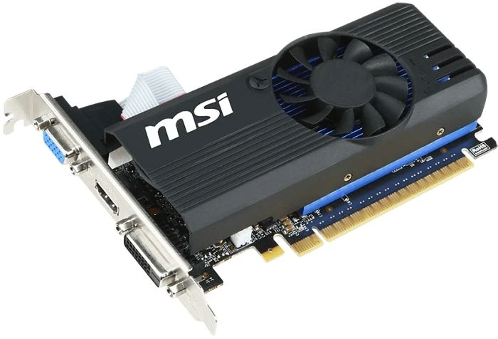 MSI GeForce GT 730, N730K-1GD5LP/OC, 1GB GDDR5, VGA, DVI, HDMI