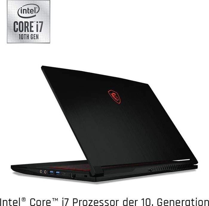 MSI GF63 Raider 10SC-225, Core i5-10500H, 8GB RAM, 512GB SSD, GeForce GTX 1650 Max-Q, DE