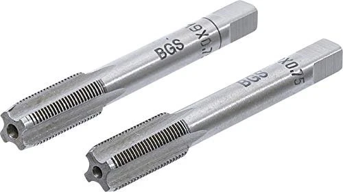 BGS technic Gewindebohrer mit Vor- und Fertigschneider, M9, 2 Stück