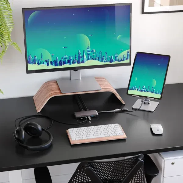 Alogic Portable Dock for Mac 10-in-1 with Dual Display 4K, 2x USB-C 3.0 [Stecker]