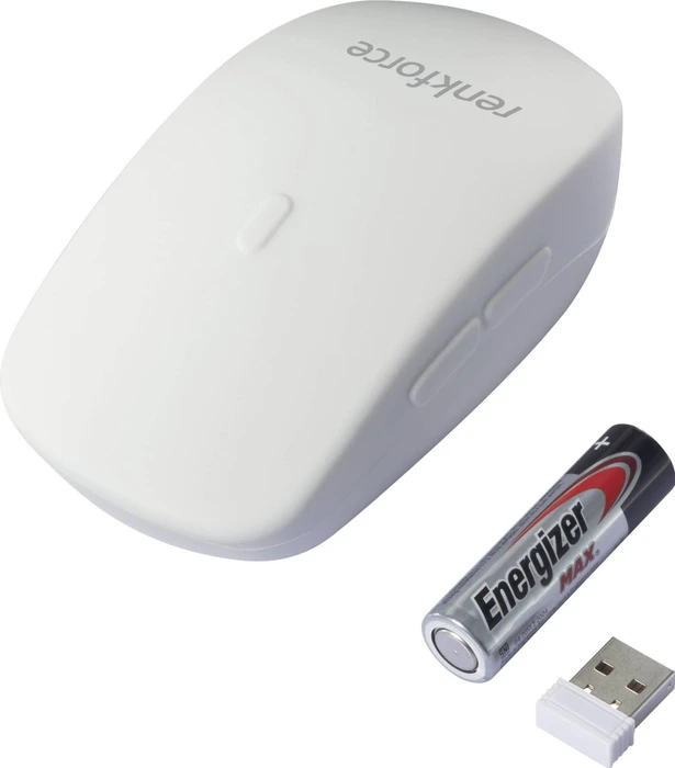 Renkforce RF-WRM-300 kabellose Hygiene-Maus weiß, USB
