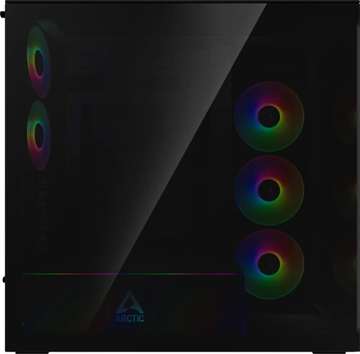 ARCTIC Xtender Black, Glasfenster