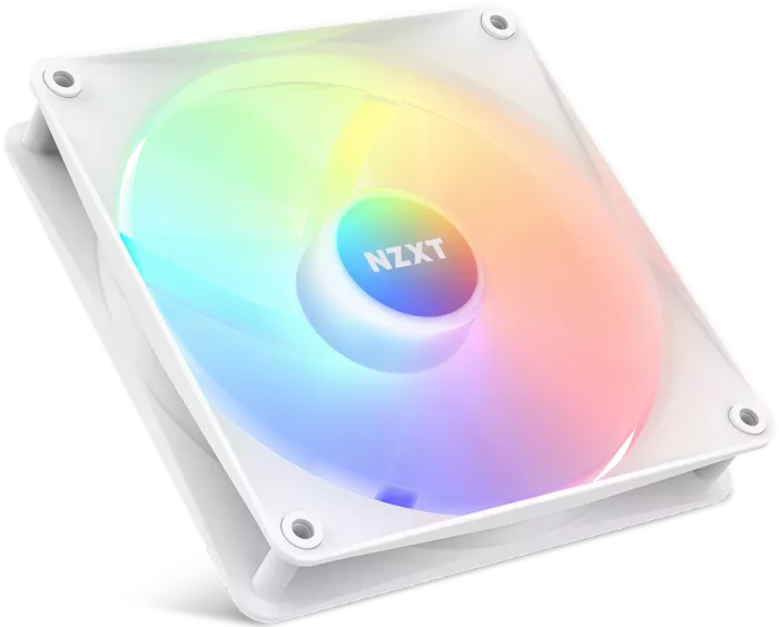 NZXT F Series F140 RGB Core Twin Pack, Matte White, weiß, LED-Steuerung, 140mm, 2er-Pack
