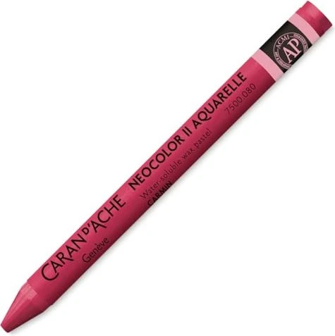 Caran d'Ache Neocolor II Aquarelle Wachskreide, karminrot, 10er-Pack