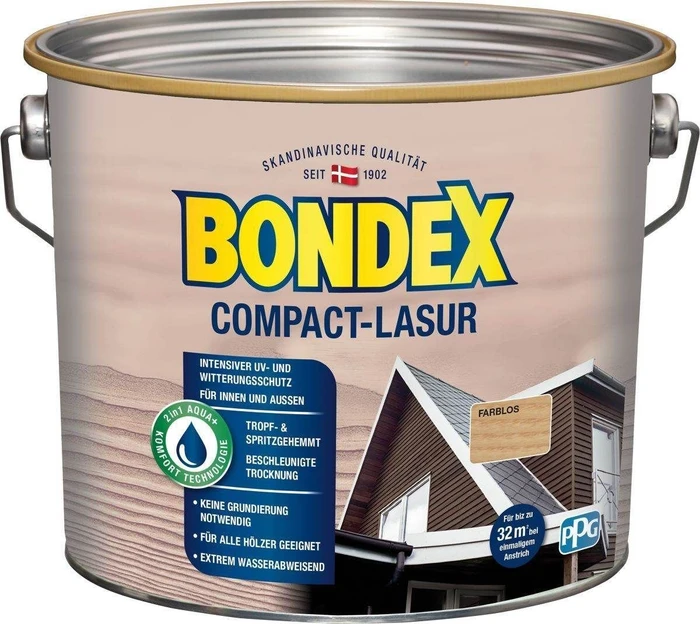 Bondex Compact-Lasur Außen Holzschutzmittel, 2.5l