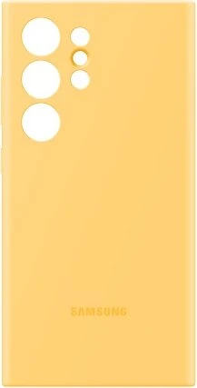 Samsung Silicone Case für Galaxy S24 Ultra gelb