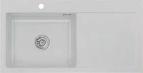 systemceram Mera 100 SL Einbau Becken links alu