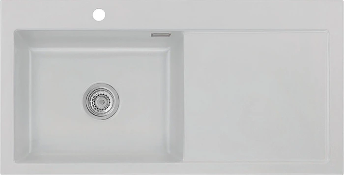 systemceram Mera 100 SL Einbau Becken links alu