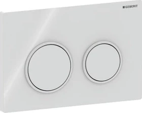 Geberit Omega20 Betätigungsplatte weiß/weiß matt/weiß