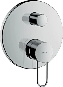 Hansgrohe Axor Uno Wannenmischerarmatur mit Bügelgriff und Sicherung edelstahloptik