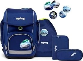 Ergobag Cubo BlaulichtBär Schulrucksack-Set, 5-tlg.