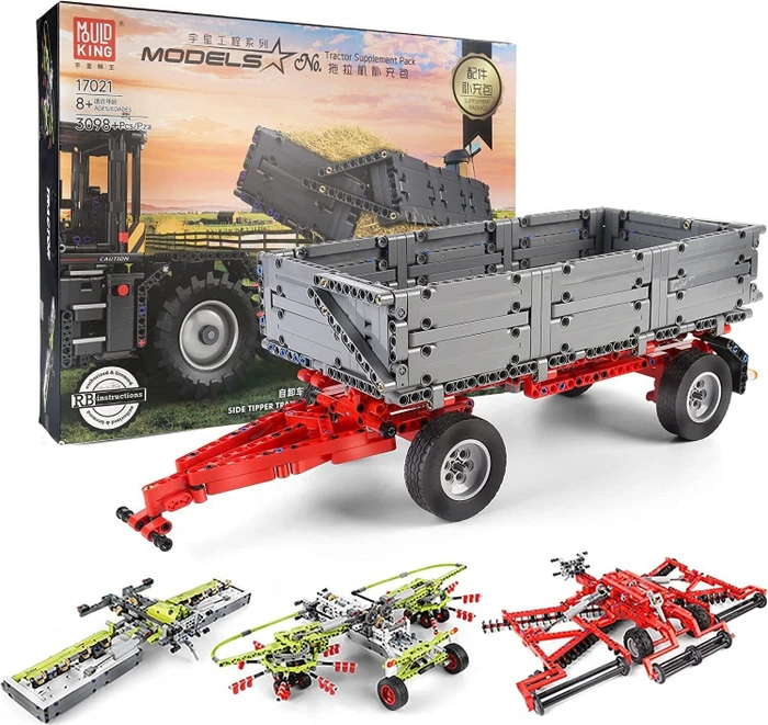 Mould King Traktor Anhänger Set 4in1