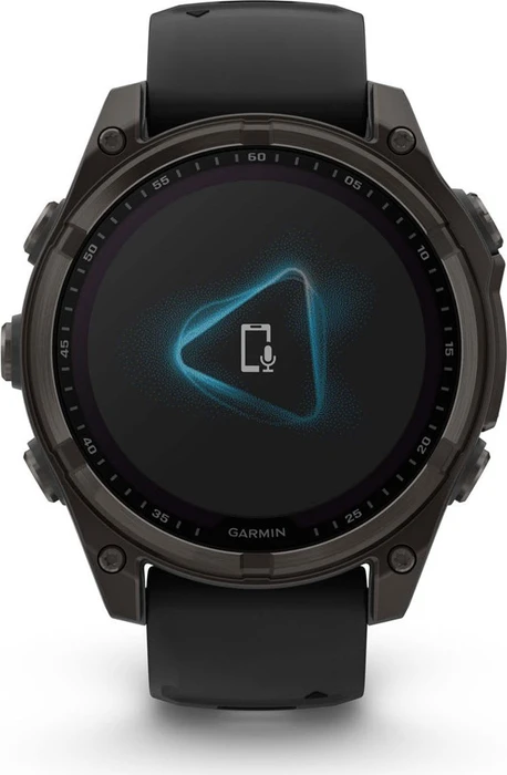 Garmin Fenix 8 47mm Sapphire Solar carbon grey/black-pebble grey silicone