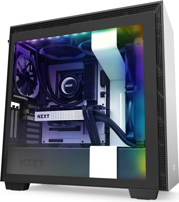 NZXT H710i, weiß, Glasfenster