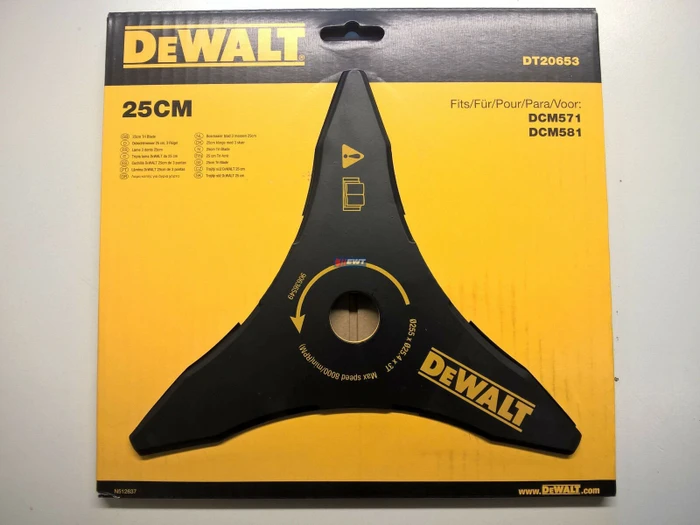 DeWalt DT20653 Dickichtmesser 25cm 3-Zahn für Motorsense