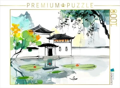 Calvendo Chinesische Tempelanlage am Seerosenteich