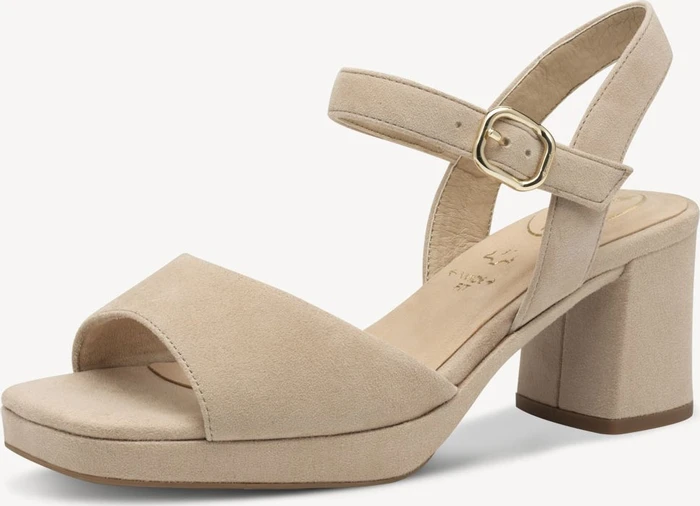 Tamaris Ledersandalette Wide Fit beige (Damen)