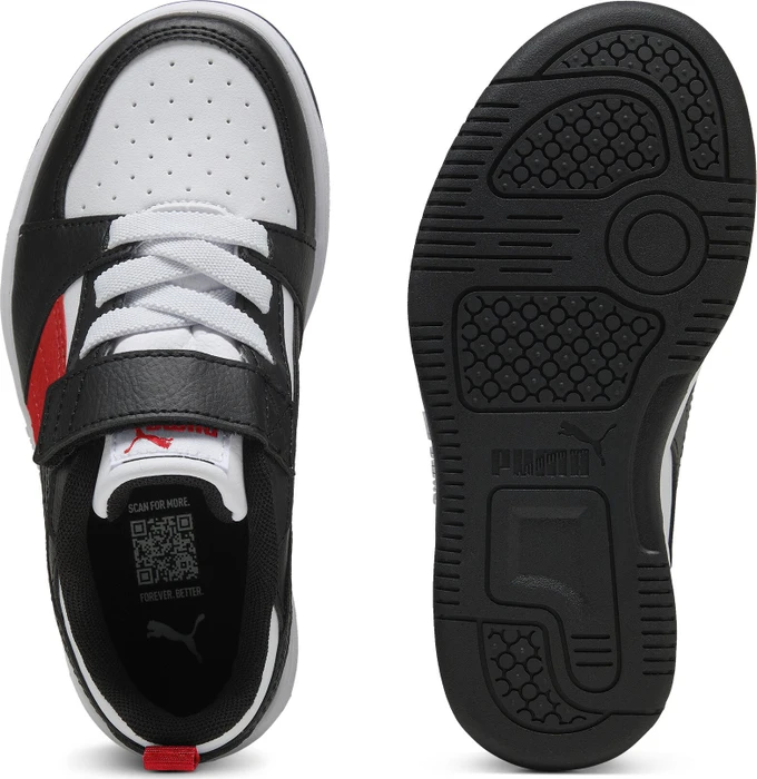 Puma Rebound V6 Lo puma white/for all time red/puma black (Junior)