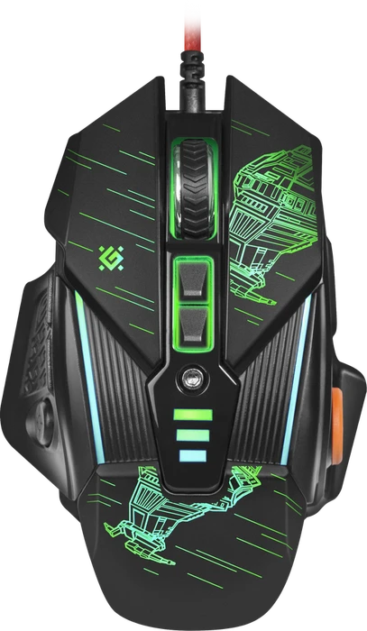 Defender sTarx GM-390L RGB Gaming Mouse schwarz, USB
