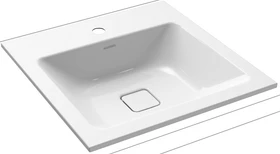 Kaldewei Cono 3075 Einbauwaschtisch 50x50x14cm, alpinweiß