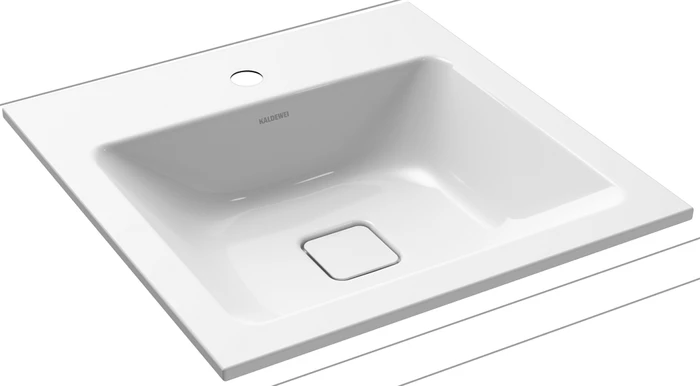 Kaldewei Cono 3075 Einbauwaschtisch 50x50x14cm, alpinweiß