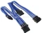 BitFenix Alchemy 4-Pin Molex auf 3x 4-Pin Molex 55cm, sleeved blau/schwarz Vorschaubild