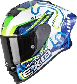 Scorpion EXO-R1 Evo II Air Cornering weiß/blau/grün