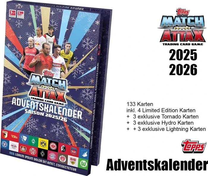 Topps Match Attax Adventskalender Bundesliga 2025/2026