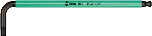 Wera 950 SPKL Multicolour BlackLaser Innensechskant Winkelschlüssel zöllig, 1/4"x185mm
