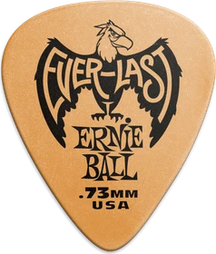 Ernie Ball Orange Everlast Pick, .73mm, 12-Pack