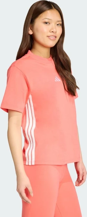 adidas Essentials 3-Streifen Cotton T-Shirt kurzarm semi turbo/white (Damen)