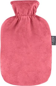 Fashy Wärmflasche mit Flauschbezug rosa