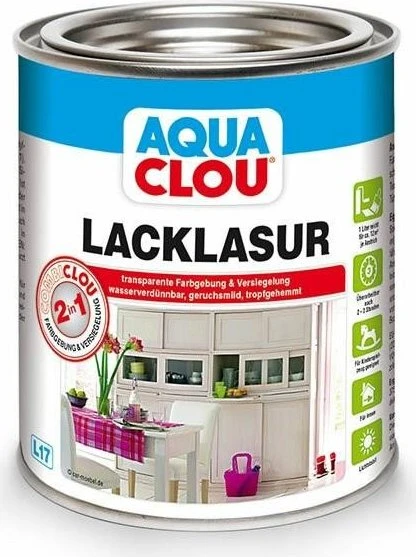 CLOU L17 Aqua Combi-CLOU Lacklasur eiche mittel, 375ml