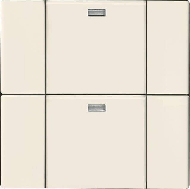 Busch-Jaeger WaveLine Wandsender Funk 2-fach, Plattform 63, elfenbeinweiß